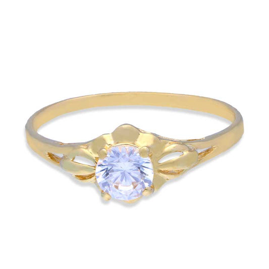 Gold Solitaire Ring 18KT - FKJRN18KU2002