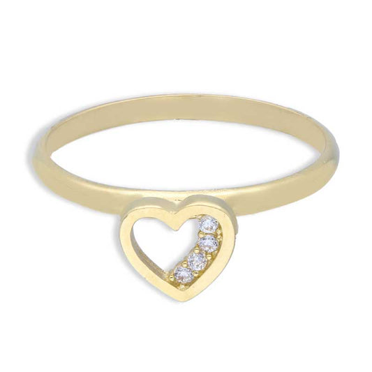 Gold Heart Shaped Ring 18KT - FKJRN18KU2017