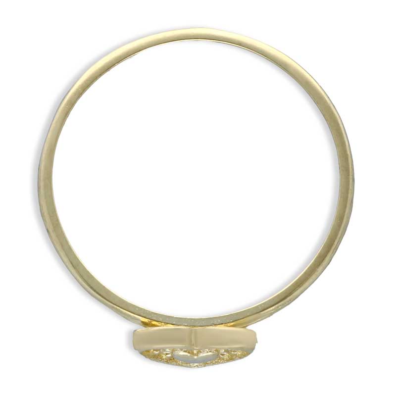 Gold Heart Shaped Ring 18KT - FKJRN18KU2016