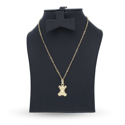 Gold Necklace (Chain with Teddy Bear Pendant) 18KT - FKJNKL18KU1132