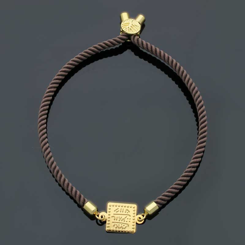 Gold String Bracelet 21KT - FKJBRL21KU1102