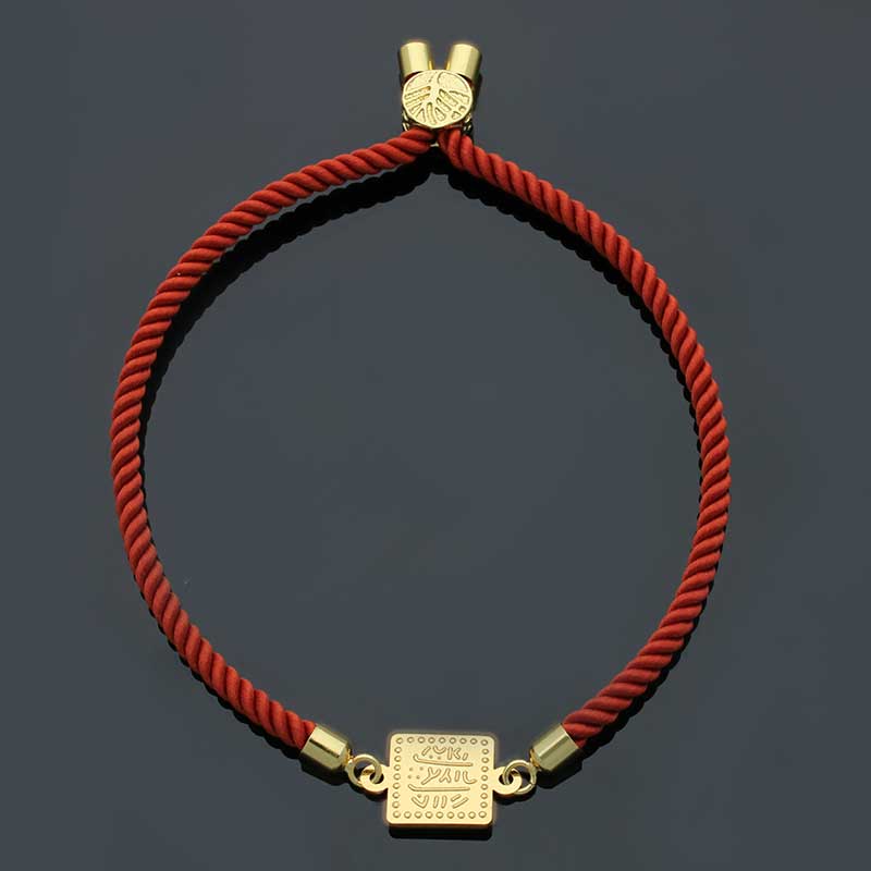 Gold String Bracelet 21KT - FKJBRL21KU1103