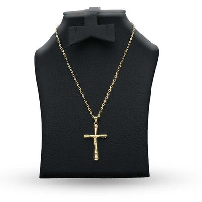 Gold Necklace (Chain with Cross Pendant) 18KT - FKJNKL18KU1136