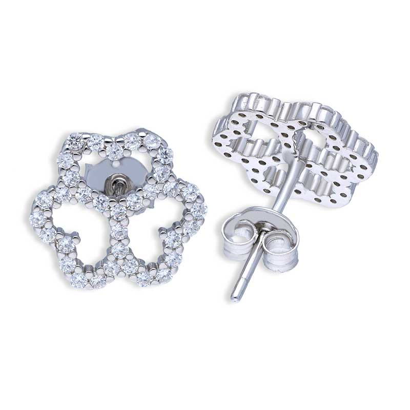 أقراط فضة إسترليني عيار ٩٢٥ على شكل قلوب - FKJERNSLU925