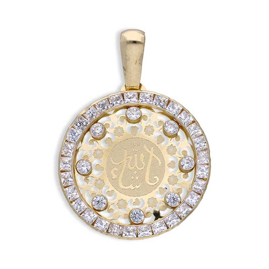 Gold Mashallah Pendant 18KT - FKJPND18KU1143