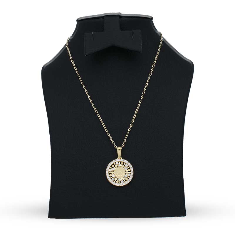 Gold Necklace (Chain with Allah Pendant) 18KT - FKJNKL18KU1148