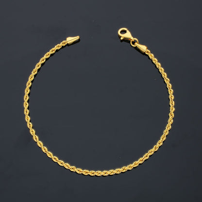 Gold Rope Bracelet 21KT - FKJBRL21KU6003