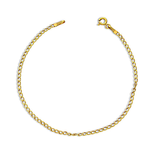 Gold Curb Bracelet 21KT - FKJBRL21KU6002