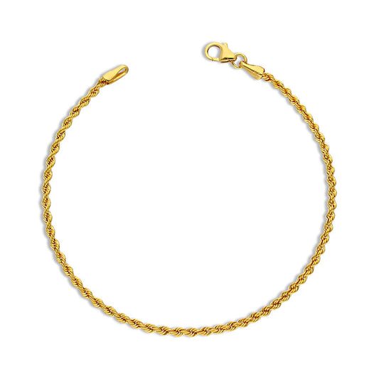 Gold Rope Bracelet 18KT - FKJBRL18KU6551