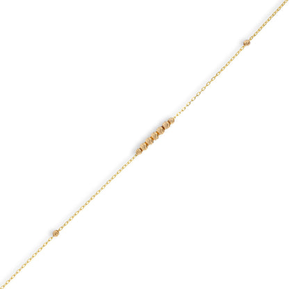 Gold Beads Bracelet 21KT - FKJBRL21KU6033