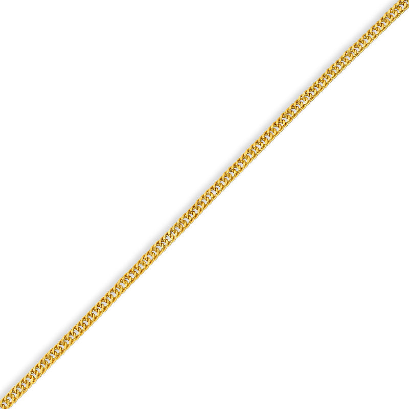 Gold Curb Bracelet 21KT - FKJBRL21KU6057