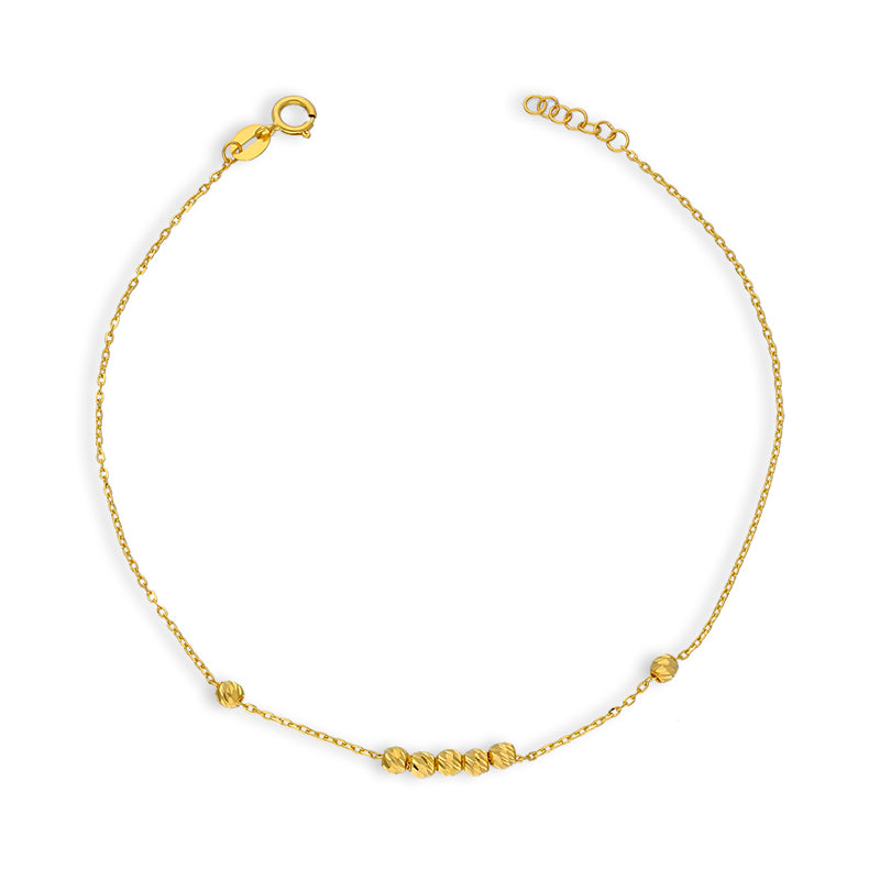 Gold Beads Bracelet 21KT - FKJBRL21KU6058