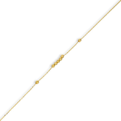 Gold Beads Bracelet 21KT - FKJBRL21KU6058