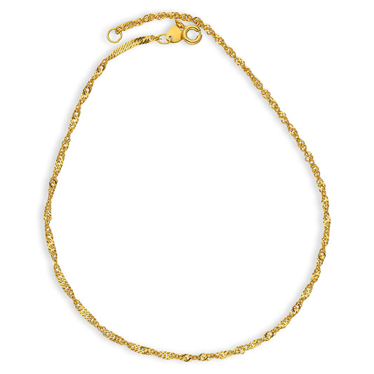 Gold Anklet 21KT - FKJANKL21KU6073