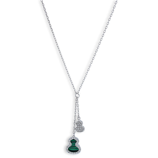 Sterling Silver 925 Guitar Shaped Necklace - FKJNKLSLU6098