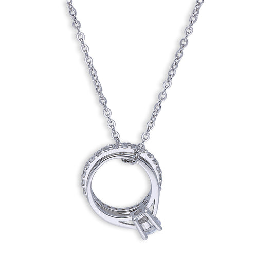 Sterling Silver 925 Ring Necklace - FKJNKLSLU6090
