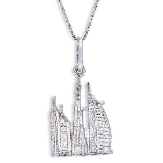 Sterling Silver 925 Necklace (Chain with Pendant) - FKJNKLSLU6103