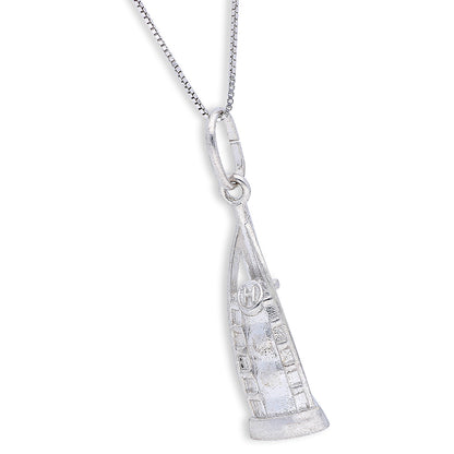 Sterling Silver 925 Necklace (Chain with Burj Al Arab Pendant) - FKJNKLSLU6105