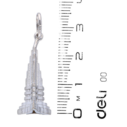 Sterling Silver 925 Burj Khalifa Pendant - FKJPNDSLU6106