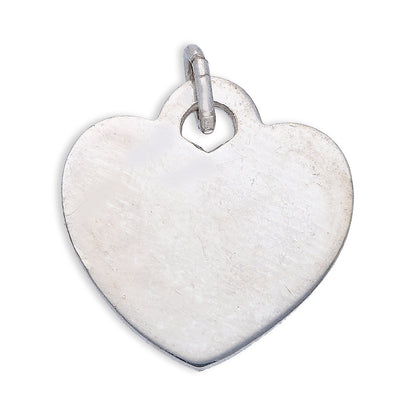 Sterling Silver 925 Heart Shaped Pendant - FKJPNDSLU6100