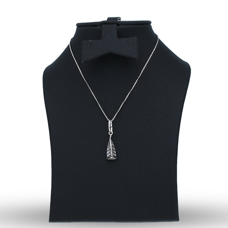 Sterling Silver 925 Necklace (Chain with Burj Al Arab Pendant) - FKJNKLSLU6101