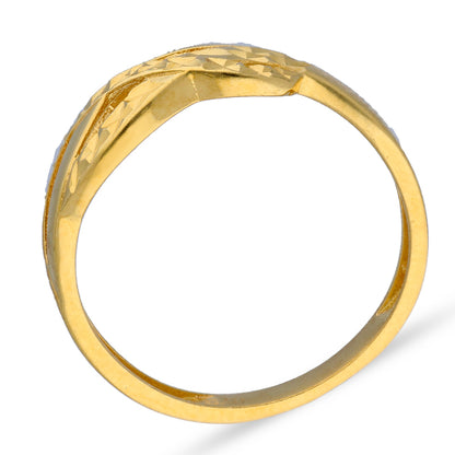 Gold Spiral Shaped Ring 21KT - FKJRN21KU2113