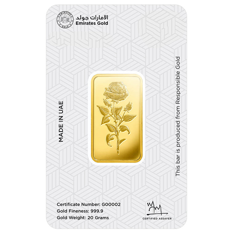 Emirates 20 Grams 999.9 Purity Gold Bar - FKJGBR24K2199