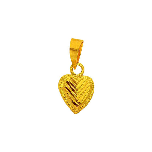 Gold Heart Pendant 18KT - FKJPND1218