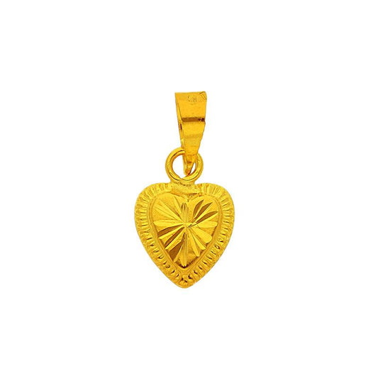 Gold Heart Pendant 18KT - FKJPND1727