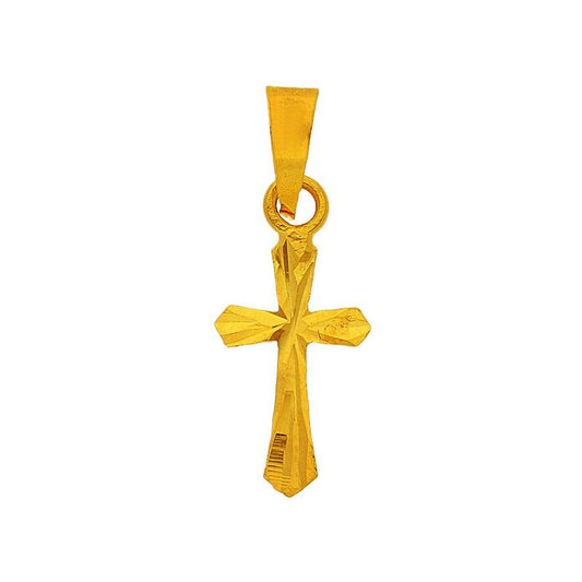 Gold Cross Pendant 18KT - FKJPND1204