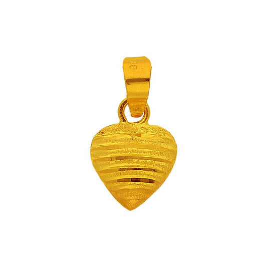 Gold Heart Pendant 18KT - FKJPND1726