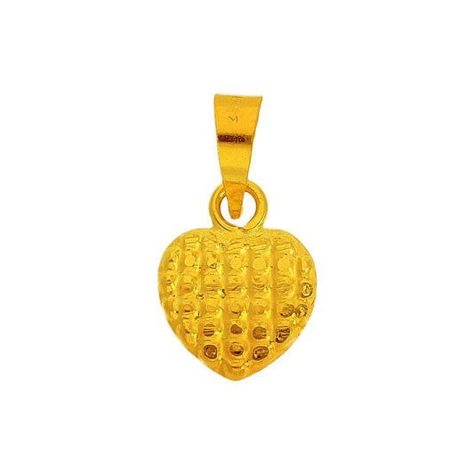 Gold Heart Pendant 18KT - FKJPND1725