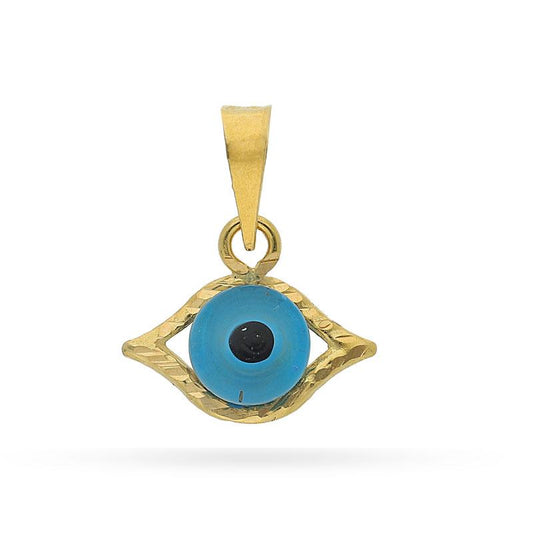 Gold Eye Pendant 18KT - FKJPND1477