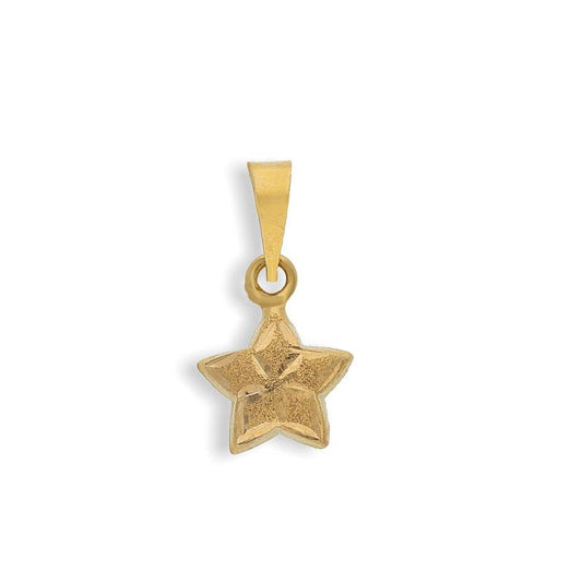 Gold Star Pendant 18KT - FKJPND1481