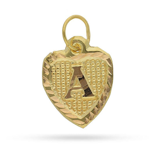 Gold Alphabet Pendant 18KT - FKJPND1452