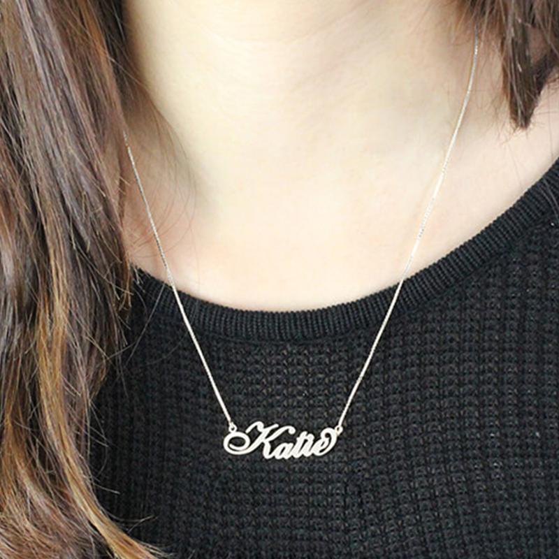 Silver 925 Personalized Name Necklace - FKJNKLSL2700