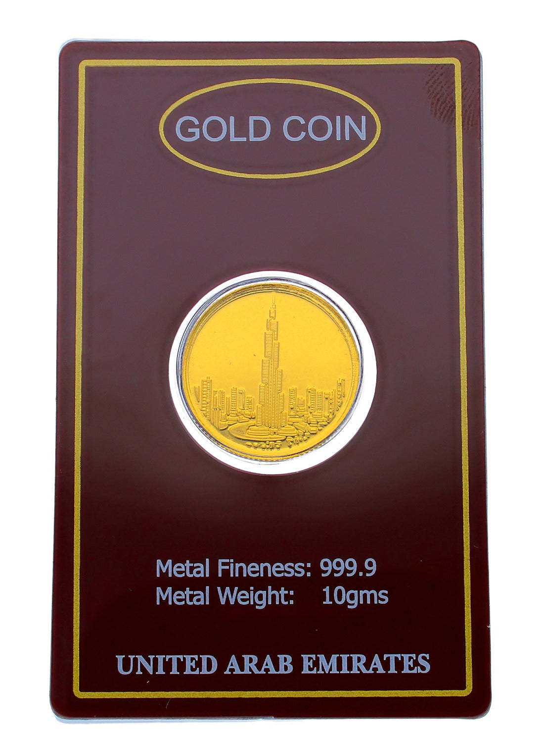 عملة ذهبية 10 جرام عيار 24 قيراط 999.9 نقاء - FKJCON24KU6051