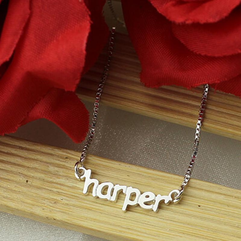 Custom name online necklace cheap