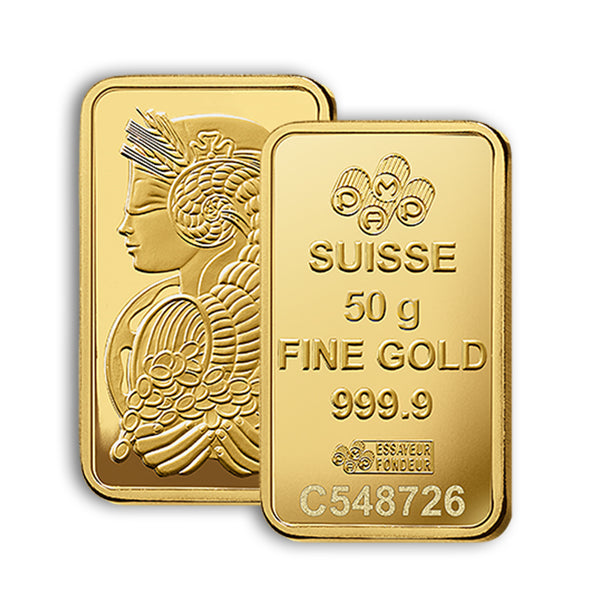 Pamp Suisse Queen Fortuna 50 Grams Gold Bar 24KT - FKJGBR24K2186