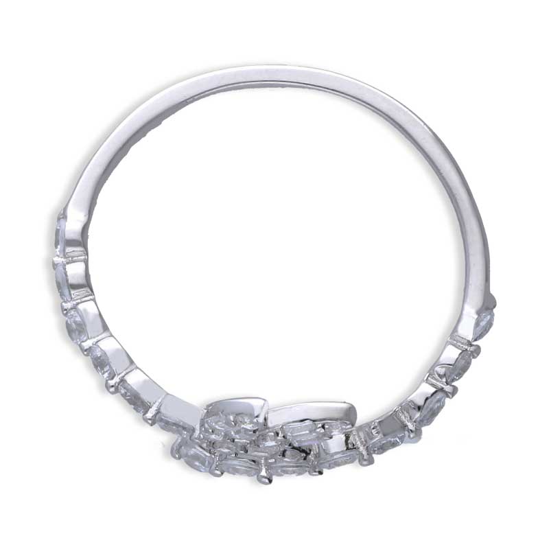 Sterling Silver 925 Leaf Shaped Ring - FKJRNSLU2011