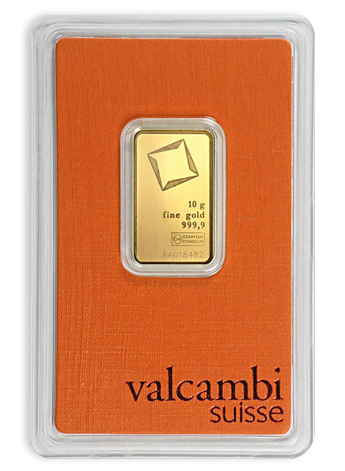 Valcambi Suisse 10g Fine Gold 999.9 Purity 24KT - FKJGBR24K6064