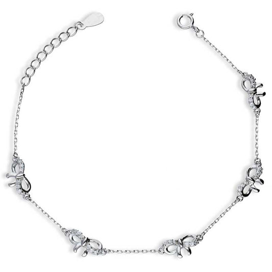 Sterling Silver 925 Knot Bracelet - FKJBRLSLU1046