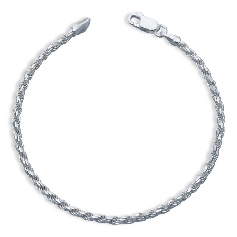 Sterling Silver 925 Rope Bracelet - FKJBRLSLU1025