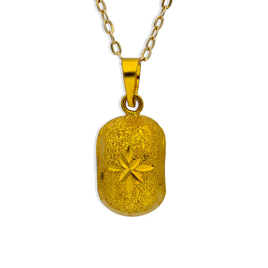 Gold Necklace (Chain with Pendant) 18KT - FKJNKL1202