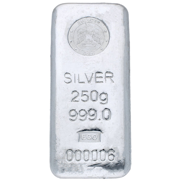 الإمارات 250 غرام فضة بار في 999 الفضة - FKJGBRSL2184