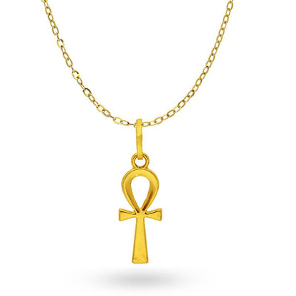 Gold Necklace (Chain with Cross Pendant) 18KT - FKJNKL18K2045