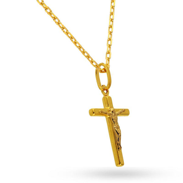 Gold Necklace (Chain with Cross Pendant) 18KT - FKJNKL18K2049
