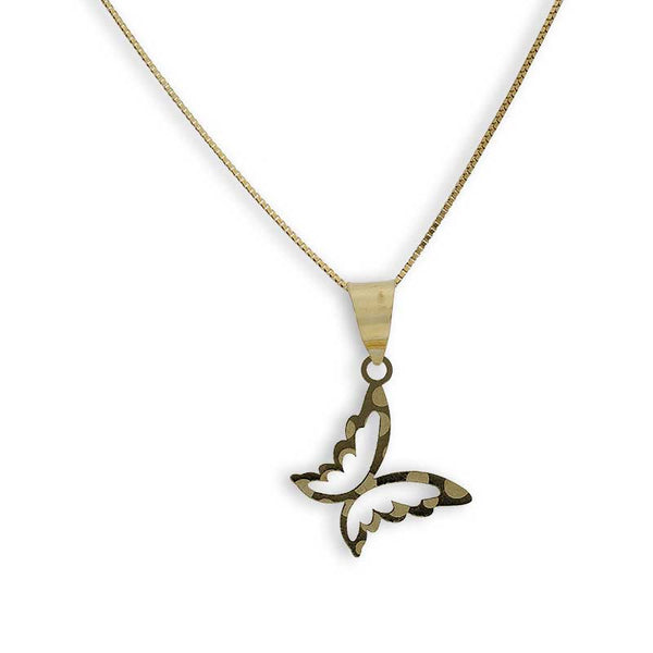 Gold Necklace (Chain with Butterfly Pendant) 18KT - FKJNKL18K2296