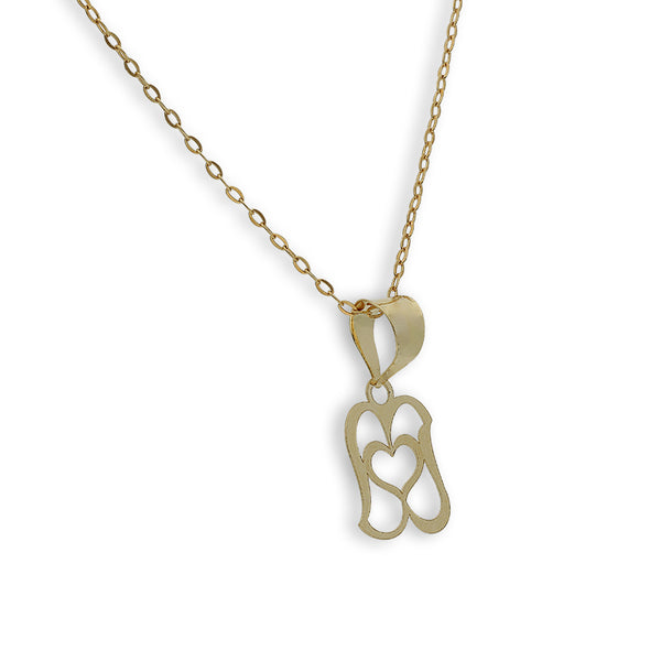 Gold Necklace (Chain with Heart Pendant) 18KT - FKJNKL18K2328