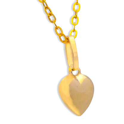 Gold Necklace (Chain with Heart Pendant) 18KT - FKJNKL18KU1051